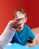 LUU Kids, smoczek pozycjonujący, Velvet Blush, 6m+