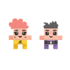 Marioinex, Mini Waffle, City, Food Truck, klocki konstrukcyjne, 148 elementów