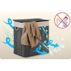 Massido, bambusowy kosz na pranie z pokrywą, 150l