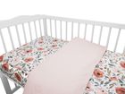 MimiNu, Kwiaty Begonii, 2-częściowy komplet pościeli, 90-120 cm