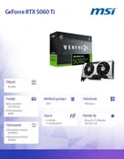 MSI, karta graficzna, RTX 5060 Ti 8G VENTUS 2X OC PLUS