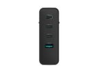 Natec, ładowarka sieciowa, RIBERA GAN 3X USB-C 1X USB-A, 100W, czarna