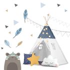 Nukido, namiot tipi dla dzieci ze światełkami, granatowy