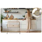 Nukido, NK-243, łóżeczko turystyczne składane, dostawka, beżowe