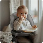 Nukido, Tilo, krzesełko do karmienia, szaro-czarne