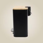 Nuxio, Zetru, wąski kosz łazienkowy z bambusem, 5l