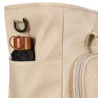 Peterson, torba podróżna z uchwytem na walizkę, beżowa