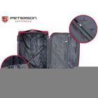 Peterson, walizka kabinowa, czerwono-niebieska, 58 cm