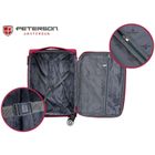 Peterson, walizka, wykonana z poliestru, średnia, czerwono-niebieska, 68 cm