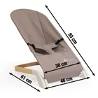 Petite&Mars, Calm, leżaczek, Grey