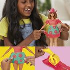Play-Doh, Barbie Projektantka, Kwiaty i frędzle, zestaw kreatywny z lalką