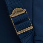 Plecak miejski, granatowo-brązowy, Peterson