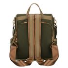 Plecak miejski, zielony, skóra ekologiczna, Peterson