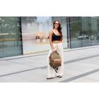 Plecak na laptopa, zielony, wodoodporny, port USB, Himawari