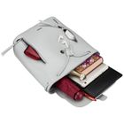 Plecak, szary, skóra ekologiczna, Rovicky