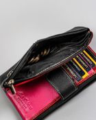 Portfel, czarny, skórzany, Peterson