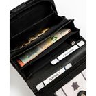 Portfel, czarny, skórzany, Rovicky