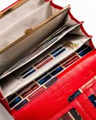 Portfel, czerwony, skórzany, Peterson