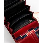 Portfel, czerwony, skórzany, Peterson