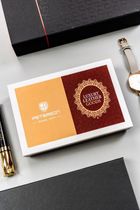 Portfel, czerwony, skórzany, RFID, Peterson