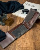 Portfel, szary, skórzany, Forever Young