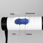 Profesjonalna skakanka crossfit z elektronicznym licznikiem LCD, różowo-biała