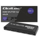 Qoltec, rozdzielacz, 4xHDMI, 4KX2K, 3.4gb/s