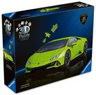 Ravensburger, Iconics, Lamborghini Huracn EVO-Verde, 1:18, puzzle 3D, 108 elementów