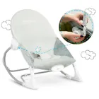 Ricokids, leżaczek bujaczek z wibracją, szary