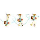 Ricokids, zabawka niemowlęca montessori ze sznurkami sensorycznymi, zwierzątka