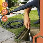 Ruhhy, wąż do czyszczenia rur z adapterem, 15m