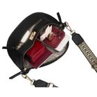 Saszetka na biodro, nerka, czarna, skóra ekologiczna, Peterson