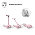 Scoot & Ride, Highwaykick 3S, hulajnoga z systemem sterowania 2w1, Rose