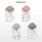 Sensillo, Teddy, rożek niemowlęcy, muślinowy, szary 75-75 cm