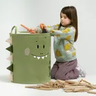 Sipo, kosz na zabawki XXL, wersja premium, zamykany na ściągacz, Dino