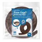 Sipo, piankowa taśma zabezpieczająca ostre krawędzie mebli, 2 metry, brązowa