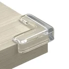 Sipo, zestaw silikonowych, transparentnych zabezpieczeń narożników mebli, kształt L, 12 szt.