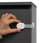 Sipo, zestaw zabezpieczeń do szaf i szuflad z podwójnym przyciskiem i regulacją, 6 szt.