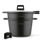 Starke, Brick Marble, garnek do gotowania na parze + nakładki silikonowe, 6.3l