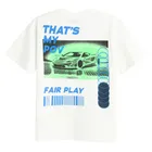 T-shirt oversize z nadrukiem na plecach NOWEAR
