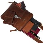 Torba listonoszka, brązowa, skórzana, Peterson