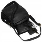 Torba listonoszka, czarna, skórzana, Peterson