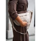 Torebka listonoszka, beżowa, Peterson