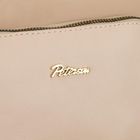 Torebka listonoszka, beżowa, skóra ekologiczna, Peterson