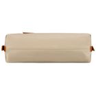 Torebka listonoszka, beżowa, skóra ekologiczna, Peterson