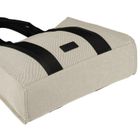 Torebka shopper, beżowo-czarna, Rovicky