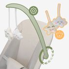 Tulano, Moon 50, leżaczek bujaczek, beżowy