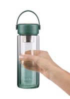 Vialli Design, Fuori, butelka z podwójną ścianką i zaparzaczem, zielona, 350 ml