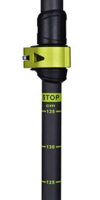 Viking, Carbo Lite, kije trekingowe, czarno-limonkowe