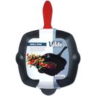 Vilde, Cast Line, patelnia grillowa żeliwna z silikonową nakładką, 28 cm